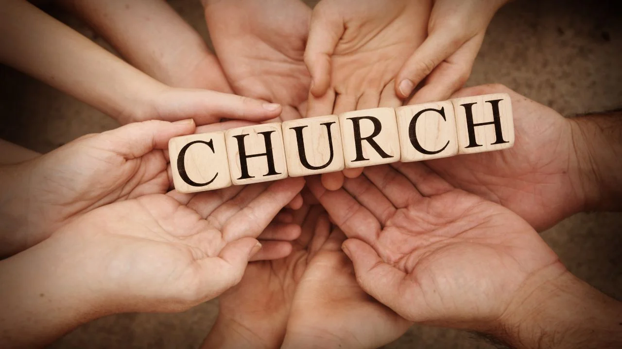 church in hands