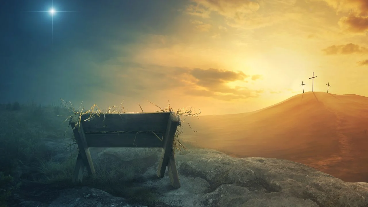 manger and cross