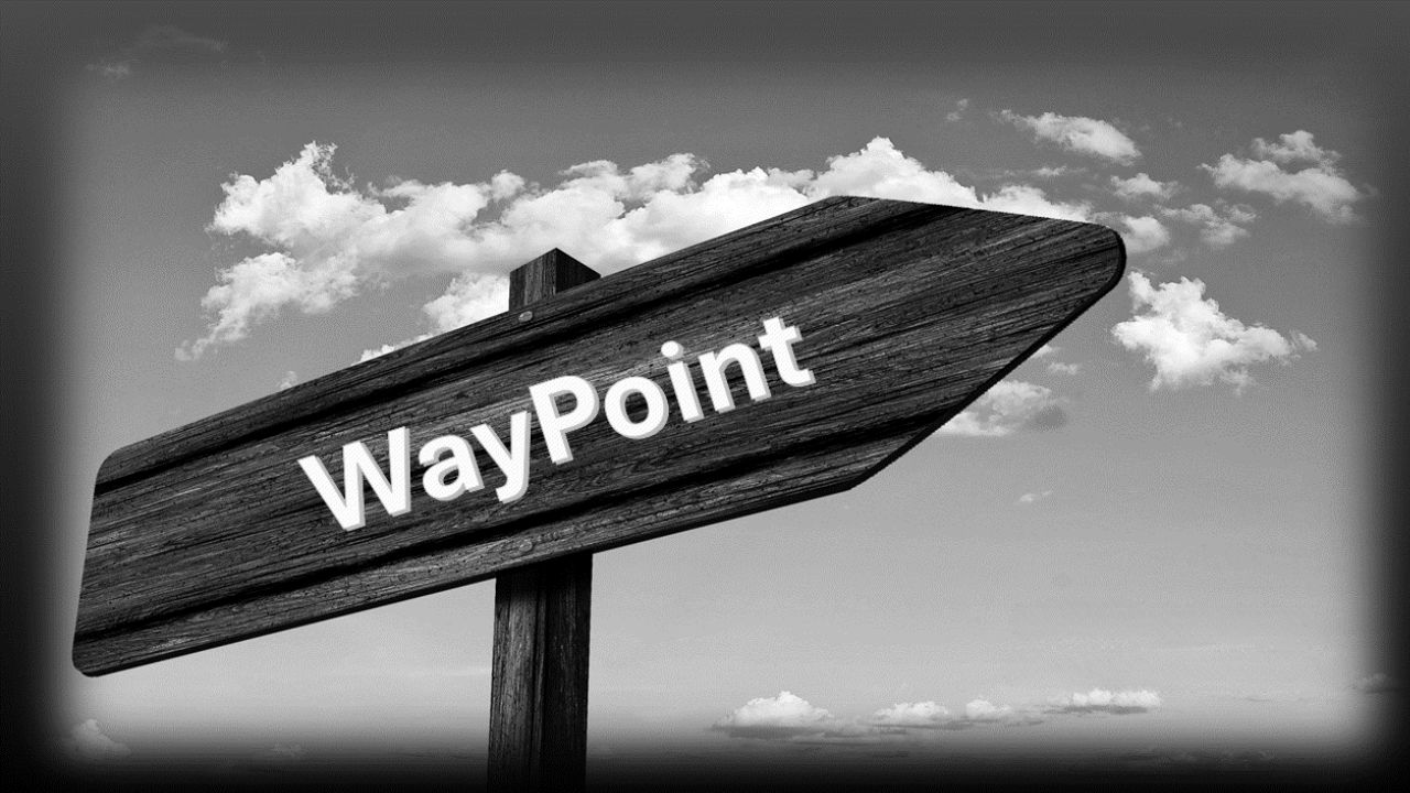 Sign with the word WayPoint